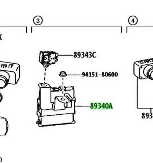 Genuine Toyota Hiace GDH201V Clearance Sonar Computer OEM 89340-V30201