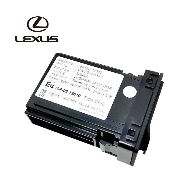 TOYOTA Lexus CT200H StereoJack No.1 Adapter Assembly AUX InputAudio 86190-76040