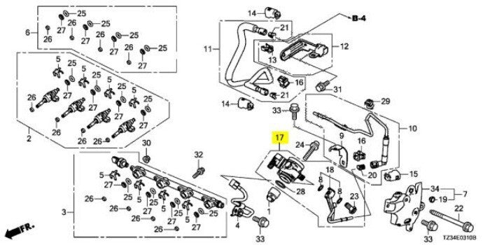 OEM GENUINE Honda Accord (13-14) & ACURA TLX (15-16) FUEL PUM, HIGH PRESURE