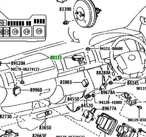 OEM COMPUTER, NETWORK GATEWAY Genuine Toyota HiAce Van 200 GDH206V 89100-260301