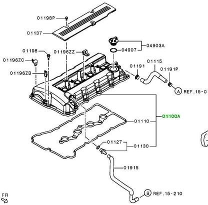 1035B405 Mitsubishi Cover assyrocker 1035B405, New Genuine OEM Part3