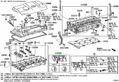 TOYOTA Lexus Engine CylinderHead Assembly 08/2010-08/2011 11101-39715 11101397151