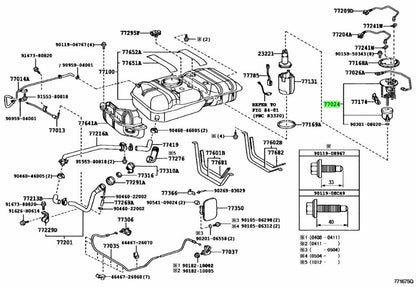 OEM TUBE SUB FUEL MAIN & RETURN FR Genuine Toyota HiAce Van200 77024-260201