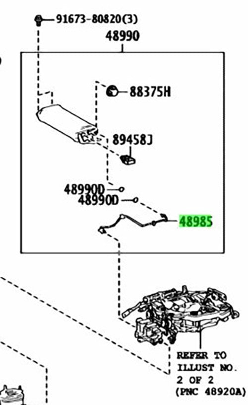 TOYOTA Lexus LS500/500H/350 Series HeightControlTube No.5 48985-50060 48985500600
