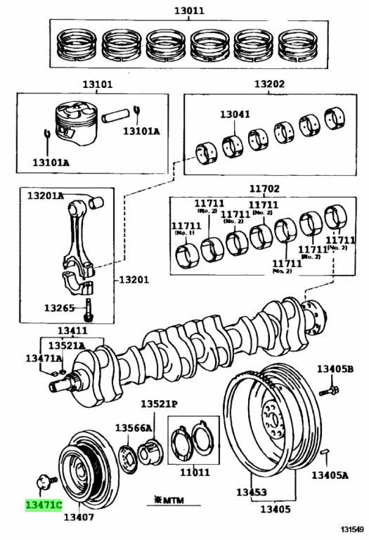 Toyota OEM Exhaust Manifold Stud Bolt Set 90119-18002(×4) for Lexus1
