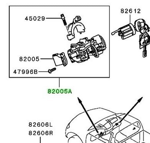 NEW Genuine Mitsubishi Engine Start Switch Assembly OEM 4408A2811