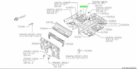 Genuine Suzuki Jimny Front Panel Assembly RadiatorSupport 61400-80260 61400802601