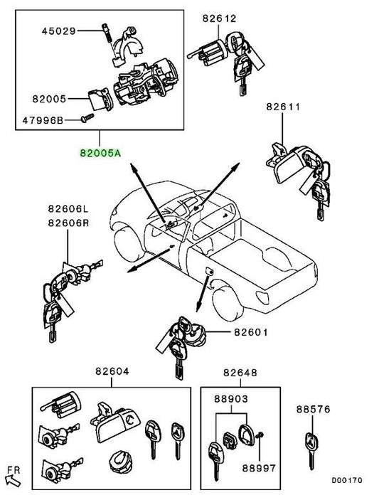 NEW Genuine Mitsubishi Engine Start Switch Assembly OEM 4408A2810