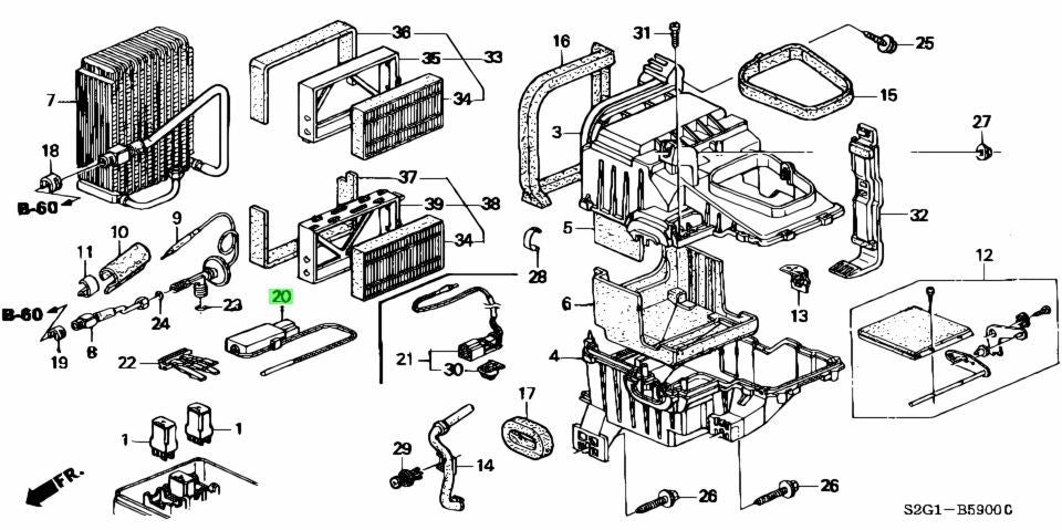 NEW Genuine Honda A/C Thermostat Air Conditioner HVAC OEM 80430-S50-0031