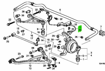 OEM HONDA S2000 AP1 2000-2005 wheel speed sensor rear RH&LH SET Genuine