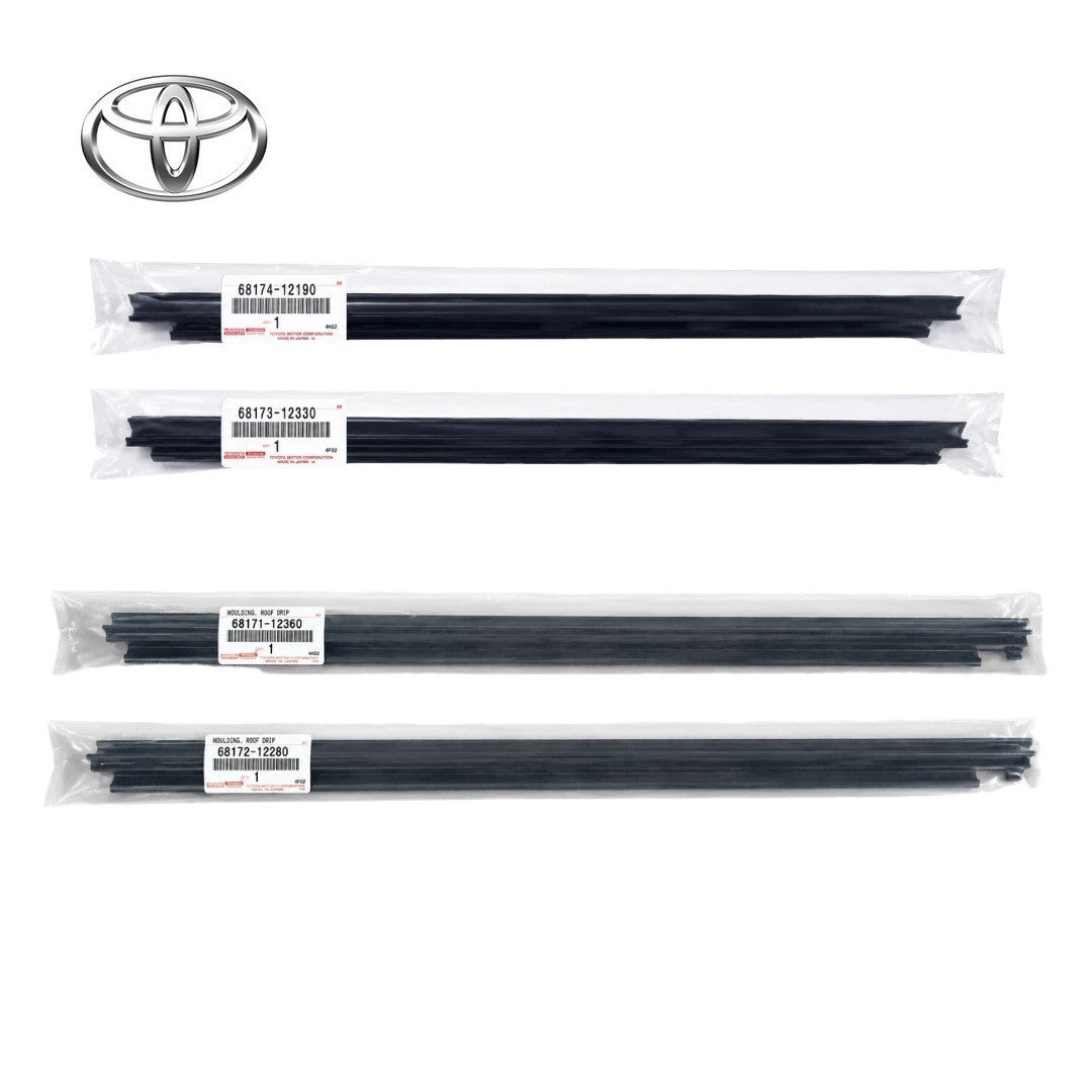 TOYOTA Genuine Front & Rear Door Window Belt Weatherstrip RH&LH 4pc Set0
