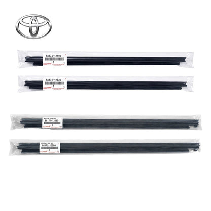 TOYOTA Genuine Front & Rear Door Window Belt Weatherstrip RH&LH 4pc Set0
