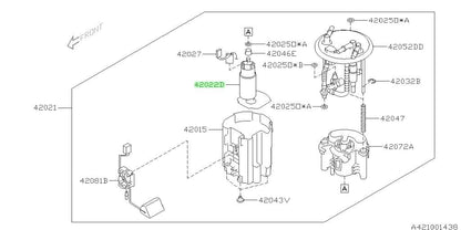 NEW Genuine Subaru Fuel Pump Gas Petrol Fuel Pump OEM 42022VA0001