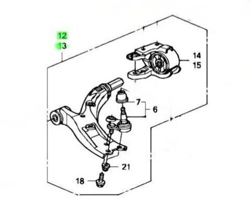 OEM ARM ASSY., FR. LOWER R&L SET Honda CR-V DBA-RE3 51350-SWA-E11/51360-SWA-E01