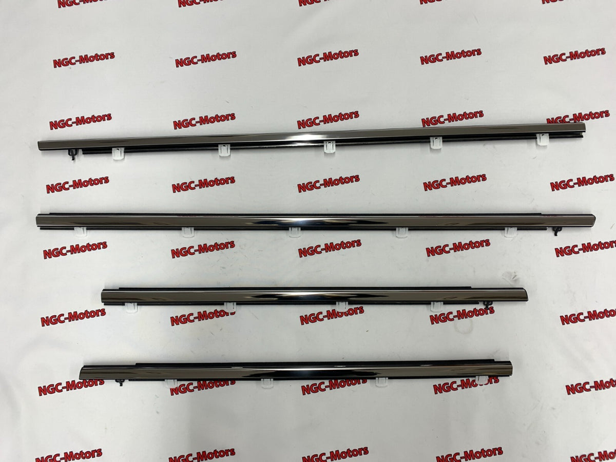 Honda ACURA genuine 4pcs Window Molding Weatherstrip Trim Chrome TSX Sedan 09-14