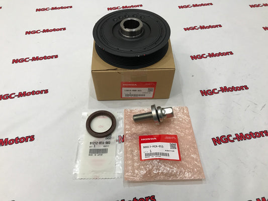 OEM Honda Crankshaft PULLEY COMP&BOLT-WASHER&OIL SEAL CIVIC FA5 FG2 2006-2011
