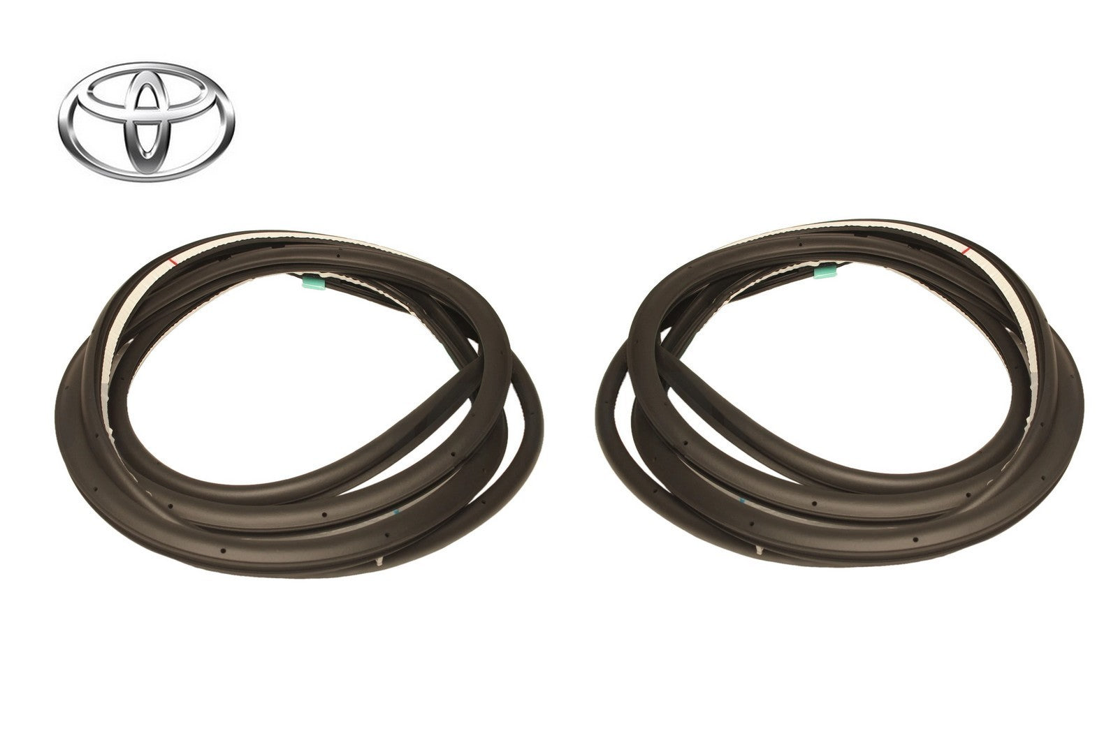 New Genuine Toyota Front Door Weatherstrip LH RH Pair 67862-60180 67861-601900
