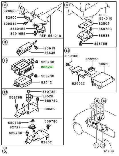 New Genuine Mitsubishi Pajero Montero ASC Control Unit Module 8633A0240