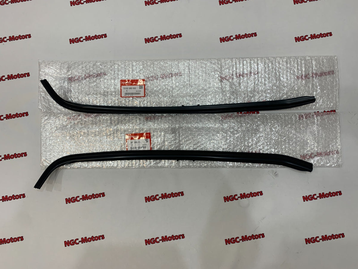 Honda Genuine Civic del Sol Molding Assembly RH+LH Front Windshield Side 1993-97
