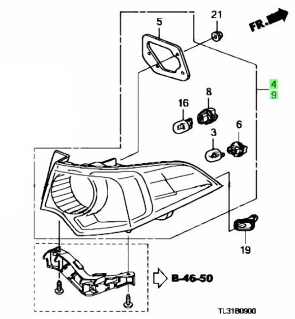 OEM ETAILLIGHT ASSY R&L SET Genuine Honda Accord 33500-TL0-G01/33550-TL0-G01