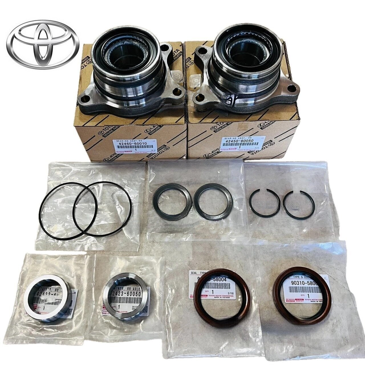 Genuine Toyota 4Runner FJ Lexus GX460 GX470 Rear Hub Bearing Kit RH LH Set of 120