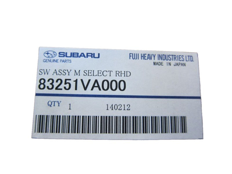 NEW Genuine Subaru Multi Select Switch Assembly OEM 83251-VA0001