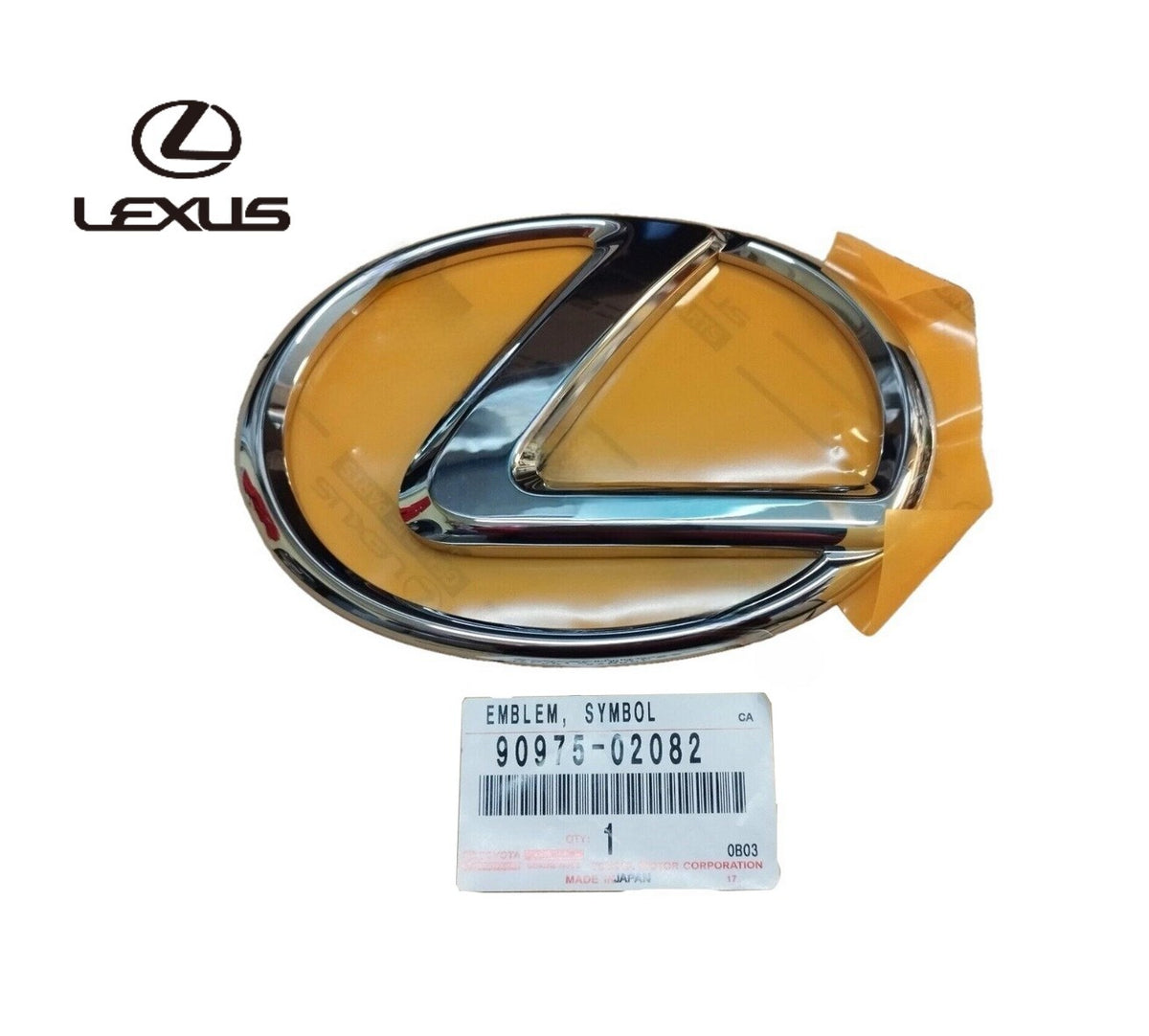 Genuine Toyota Lexus Front Radiator Grille Emblem 90975-02082 OEM0