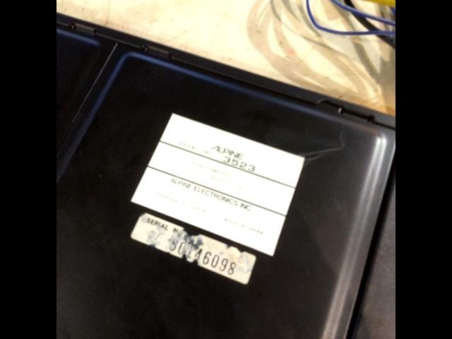 ALPINE3523 2ch power amplifier3