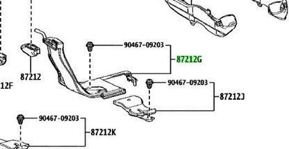OEM Genuine TOYOTA Lexus Rear Air Duct No.3 Rear AC 87215-60030 87215600301