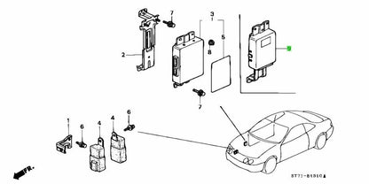 OEM Honda Integra DB8 DC2 ABS Control Unit 39790-ST7-J01 Genuine0
