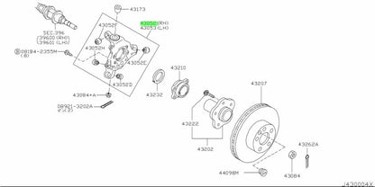 Genuine Nissan 350Z Z33 Rear Right Knuckle Spindle 43018-AL500 OEM0