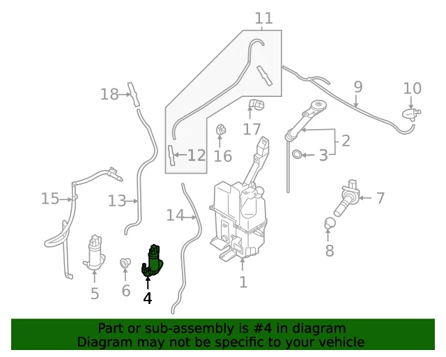 Genuine Mitsubishi Washer Pump 8260A5911
