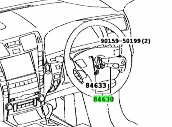 OEM Genuine TOYOTA Lexus Cruise Control Main Switch Assy 84630-50090 84630500901