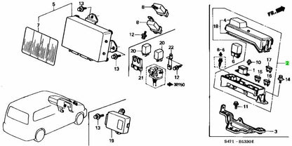 OEM Honda Integra DC2 DB8 ABS Fuse Box Assembly 38230-ST7-003 Genuine0