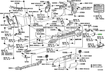 OEM MOULDING, REAR BUMPER EXTENSION, RH Genuine Toyota Lexus LX 600 52723-600601