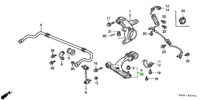 NEW Genuine Honda Front Lower Control Arm Assembly LH OEM 51360-S2H-G021