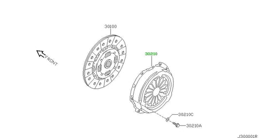 NEW Genuine Nissan Clutch Cover Assembly OEM 30210-2Y00A0