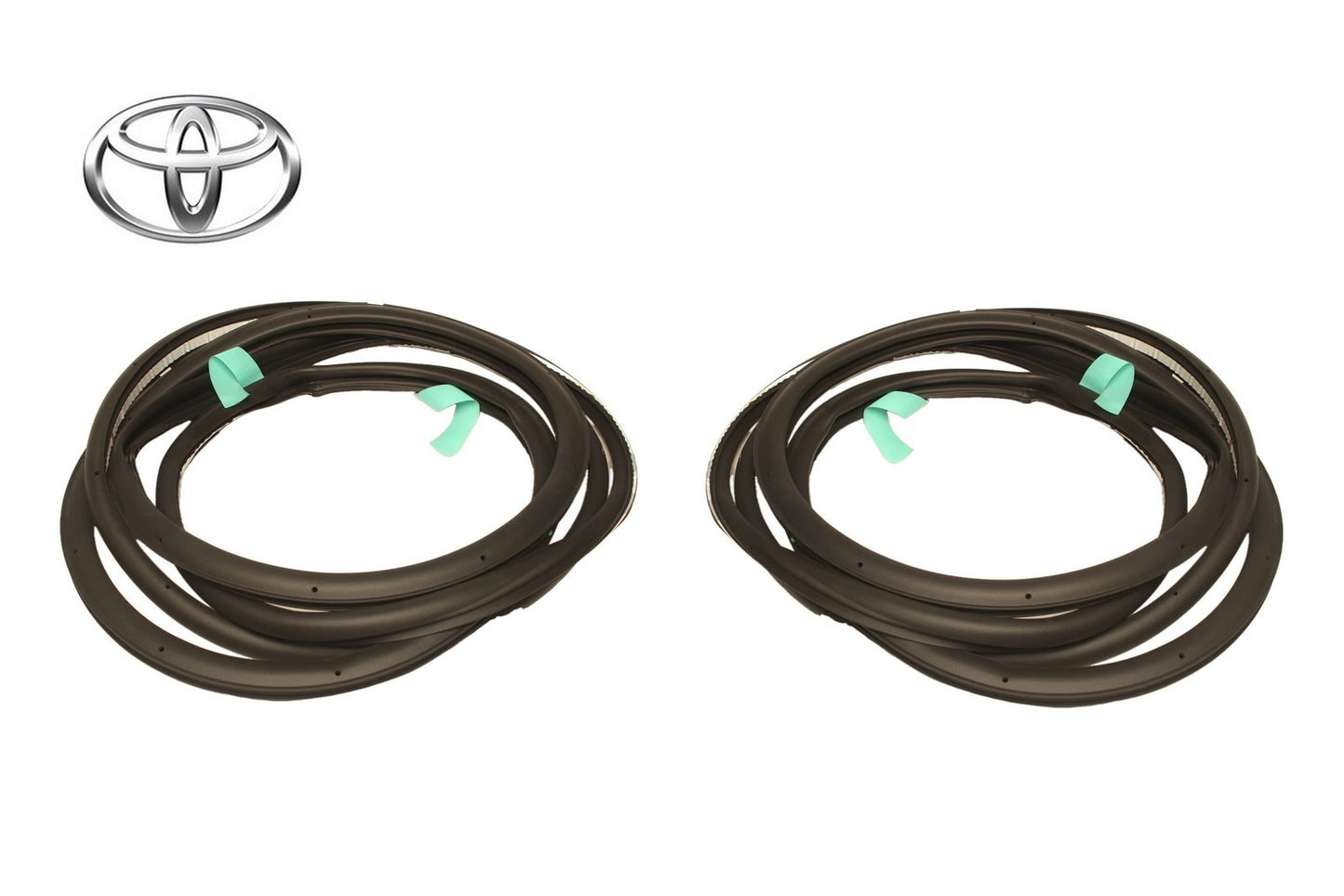 New Genuine Toyota Rear Door Weatherstrip LH RH Pair 67872-60140 67871-601400