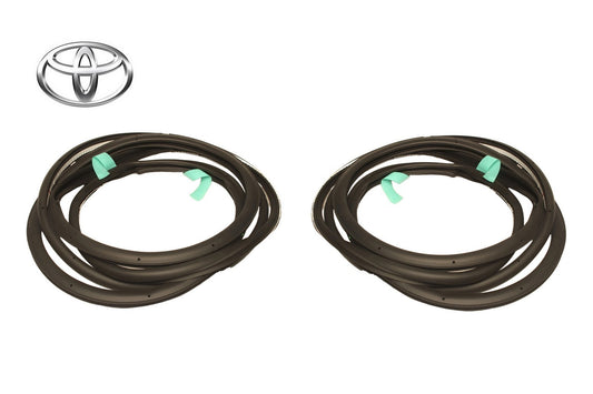 New Genuine Toyota Rear Door Weatherstrip LH RH Pair 67872-60140 67871-601400