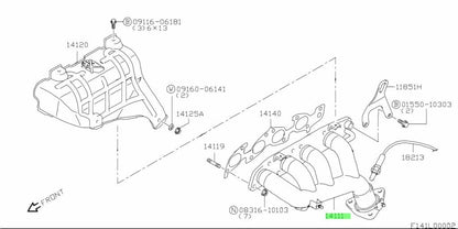 14111-65D00-000 Suzuki Manifold,exh 1411165D00000, New Genuine OEM Part0