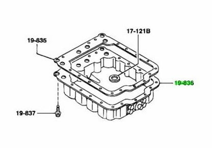 OEM Mazda RX-7 FD3S BV65-19-836 Automatic Transmission Oil Pan Genuine0