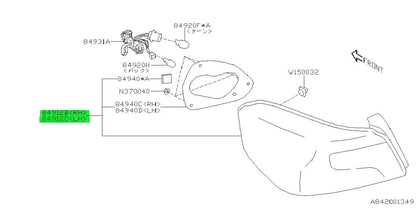 Genuine Subaru Rear Tail Lamp Assembly Set RH LH 84912VA000 84912VA0101
