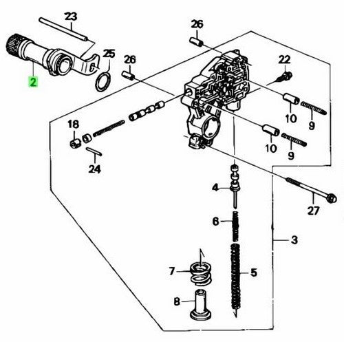 OEM Honda 25155-P24-J00 Stator Shaft Assy AT Transmission Civic EG Del Sol0
