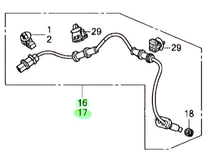 OEM SENSOR ASSY., RR. R&L SET Honda CR-V DBA-RE3 57470-SWA-013/57475-SWA-013