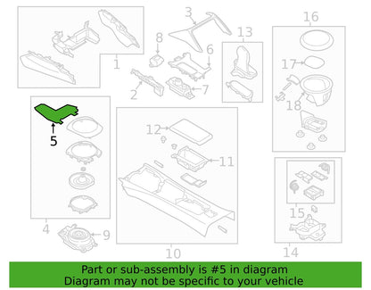 OEM BOX,CONSOLE Genuine Mazda MX-5 Miata N243643601