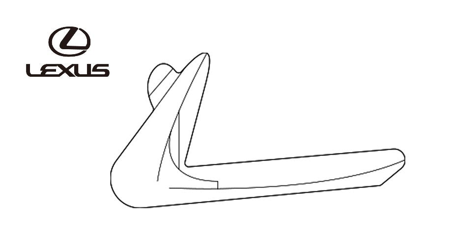OEM MOULDING, REAR BUMPER EXTENSION, RH Genuine Toyota Lexus LX 600 52723-600600