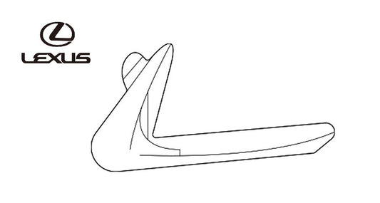 OEM MOULDING, REAR BUMPER EXTENSION, RH Genuine Toyota Lexus LX 600 52723-600600