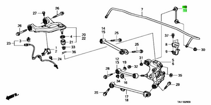 OEM Rear LINK COMP., STABILIZER R&L SET Honda Accord DBA-CU2 52325/52320-TA0-A01