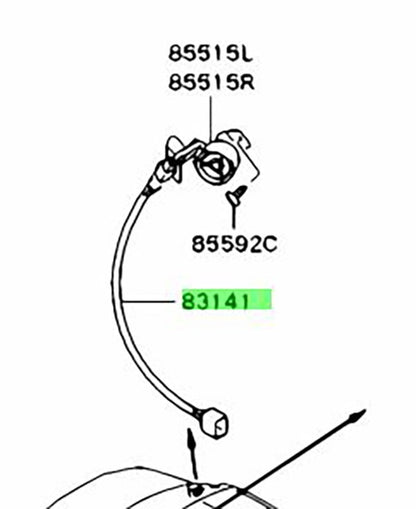 OEM HARNESS,SPEAKER Genuine Mitsubishi Lancer Evo VII GT-A MR583396