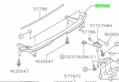 OEM BACK BEAM COMPLETE-REAR Genuine Subaru Forester 2.0 Turbo 57760FC220